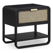 Meridian Furniture Sage Black Wood Veneer Night Stand
