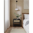 Meridian Furniture Sage Black Wood Veneer Night Stand
