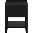 Meridian Furniture Sage Black Wood Veneer Night Stand