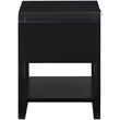 Meridian Furniture Sage Black Wood Veneer Night Stand