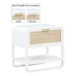 Meridian Furniture Sage White Wood Veneer Night Stand