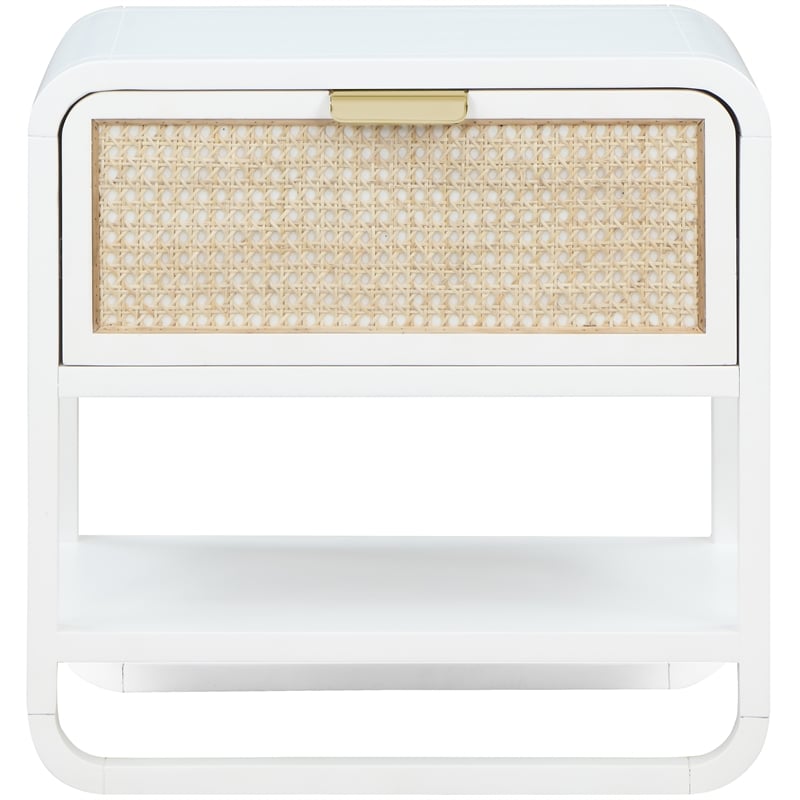 Meridian Furniture Sage White Wood Veneer Night Stand