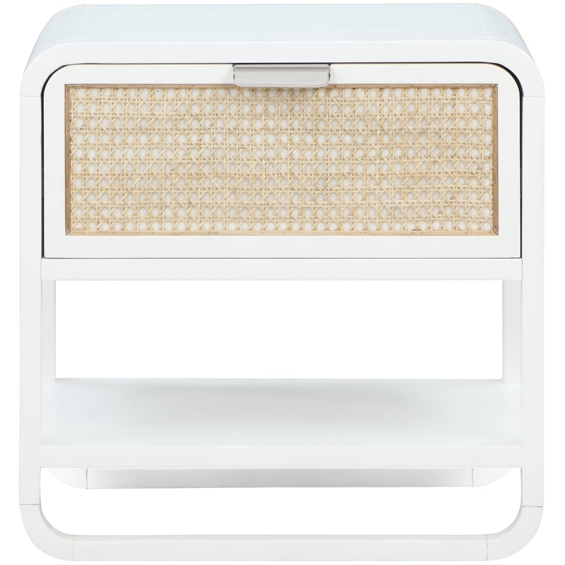 Meridian Furniture Sage White Wood Veneer Night Stand