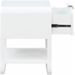Meridian Furniture Sage White Wood Veneer Night Stand