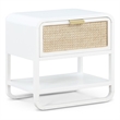 Meridian Furniture Sage White Wood Veneer Night Stand