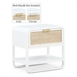 Meridian Furniture Sage White Wood Veneer Night Stand