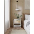 Meridian Furniture Sage White Wood Veneer Night Stand