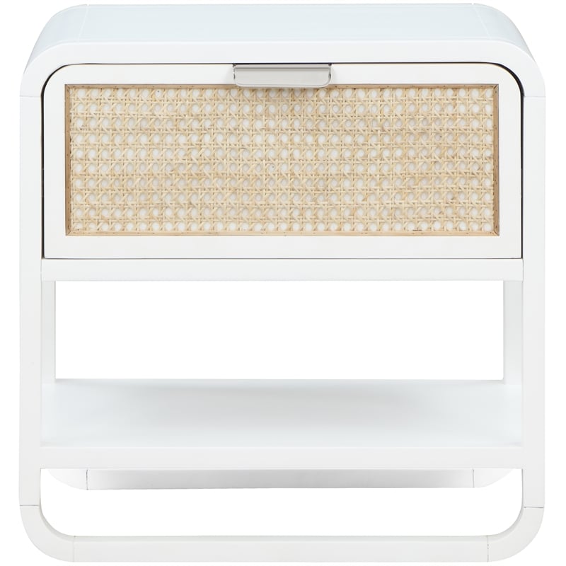 Meridian Furniture Sage White Wood Veneer Night Stand