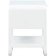 Meridian Furniture Sage White Wood Veneer Night Stand