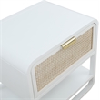 Meridian Furniture Sage White Wood Veneer Night Stand