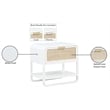 Meridian Furniture Sage White Wood Veneer Night Stand