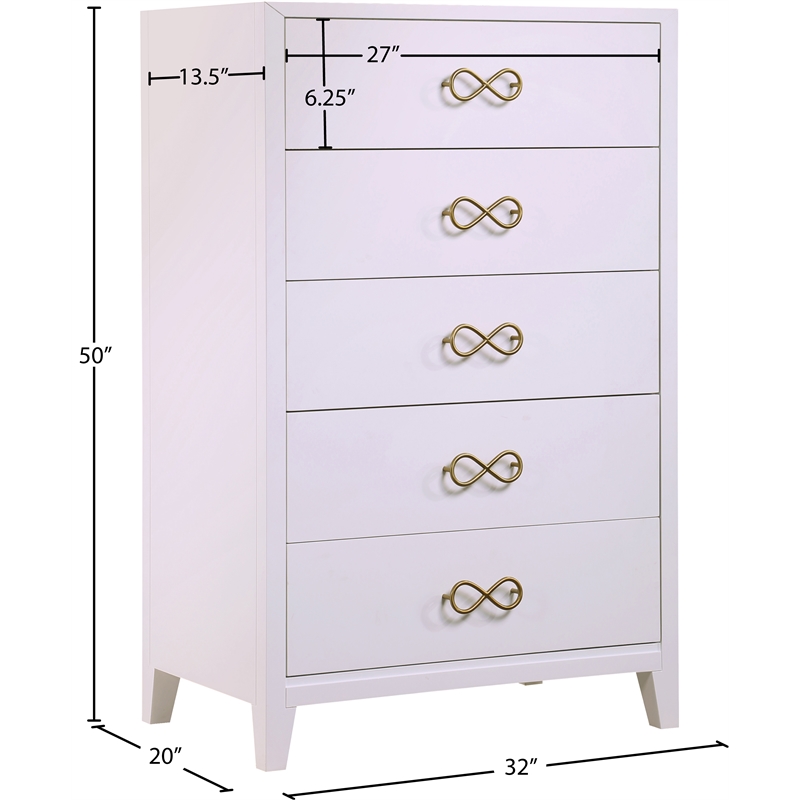 Meridian Furniture Bowtie Chest Meridian Furniture Bowtie Chest