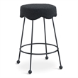 Meridian Furniture Fleur Black Boucle Fabric Counter Stool