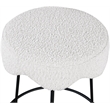 Meridian Furniture Fleur Cream Boucle Fabric Counter Stool