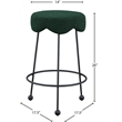 Meridian Furniture Fleur Green Boucle Fabric Counter Stool