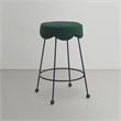 Meridian Furniture Fleur Green Boucle Fabric Counter Stool