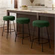 Meridian Furniture Fleur Green Boucle Fabric Counter Stool