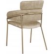 Meridian Furniture Yara Beige Velvet Dining Chair (Set of 2)