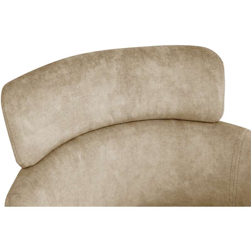 Meridian Furniture Yara Beige Velvet Dining Chair (Set of 2)