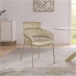 Meridian Furniture Yara Beige Velvet Dining Chair (Set of 2)