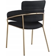 Meridian Furniture Yara Black Velvet Dining Chair (Set of 2)