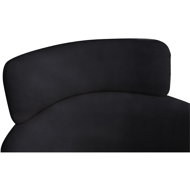 Meridian Furniture Yara Black Velvet Dining Chair (Set of 2)