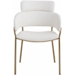 Meridian Furniture Yara Cream Vegan Leather Dining Chair (Set of 2)