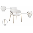 Meridian Furniture Yara Cream Vegan Leather Dining Chair (Set of 2)