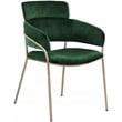 Meridian Furniture Yara Green Velvet Dining Chair (Set of 2)