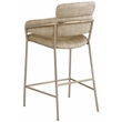 Meridian Furniture Yara Beige Velvet Counter Stool