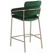 Meridian Furniture Yara Green Velvet Counter Stool