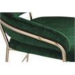 Meridian Furniture Yara Green Velvet Counter Stool
