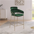 Meridian Furniture Yara Green Velvet Counter Stool