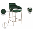 Meridian Furniture Yara Green Velvet Counter Stool
