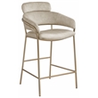 Meridian Furniture Yara Stone Velvet Counter Stool