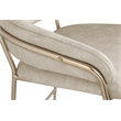 Meridian Furniture Yara Stone Velvet Counter Stool