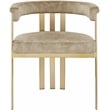 Meridian Furniture Marcello Beige Velvet Dining Chair (Set of 2)