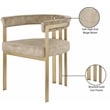 Meridian Furniture Marcello Beige Velvet Dining Chair (Set of 2)