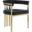 Meridian Furniture Marcello Black Velvet Dining Chair (Set of 2)