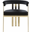 Meridian Furniture Marcello Black Velvet Dining Chair (Set of 2)