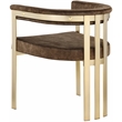 Meridian Furniture Marcello Brown Velvet Dining Chair (Set of 2)