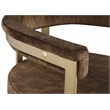 Meridian Furniture Marcello Brown Velvet Dining Chair (Set of 2)