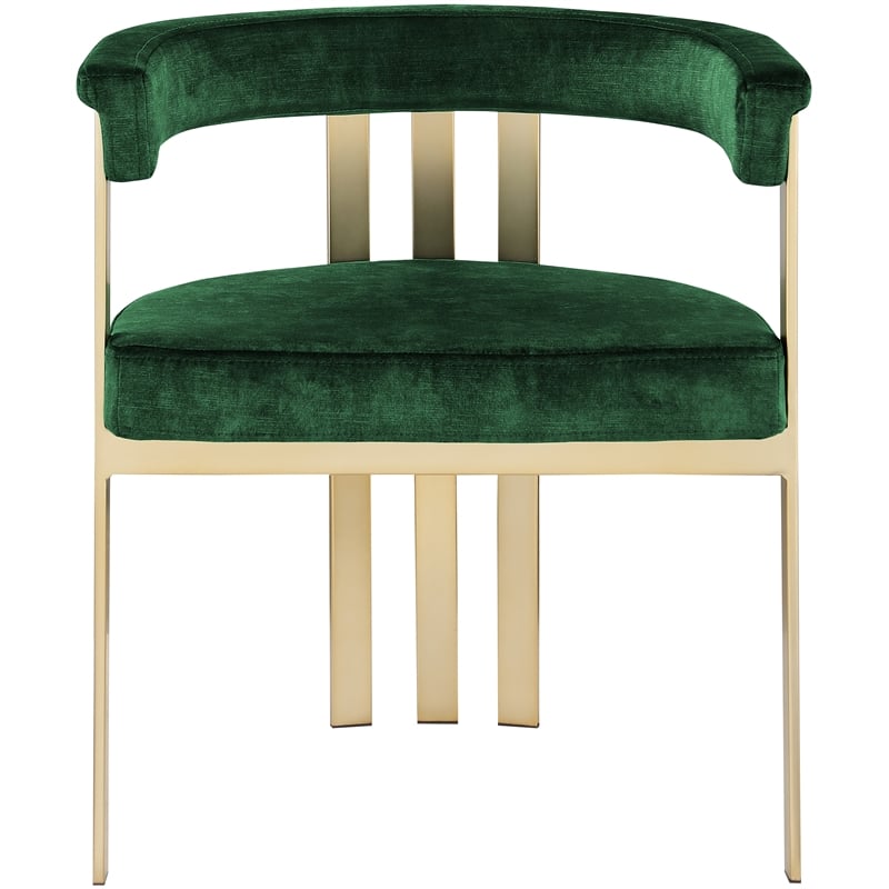 Meridian Furniture Marcello Green Velvet Dining Chair (Set of 2)
