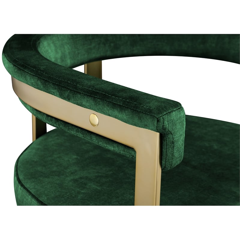 Meridian Furniture Marcello Green Velvet Dining Chair (Set of 2)
