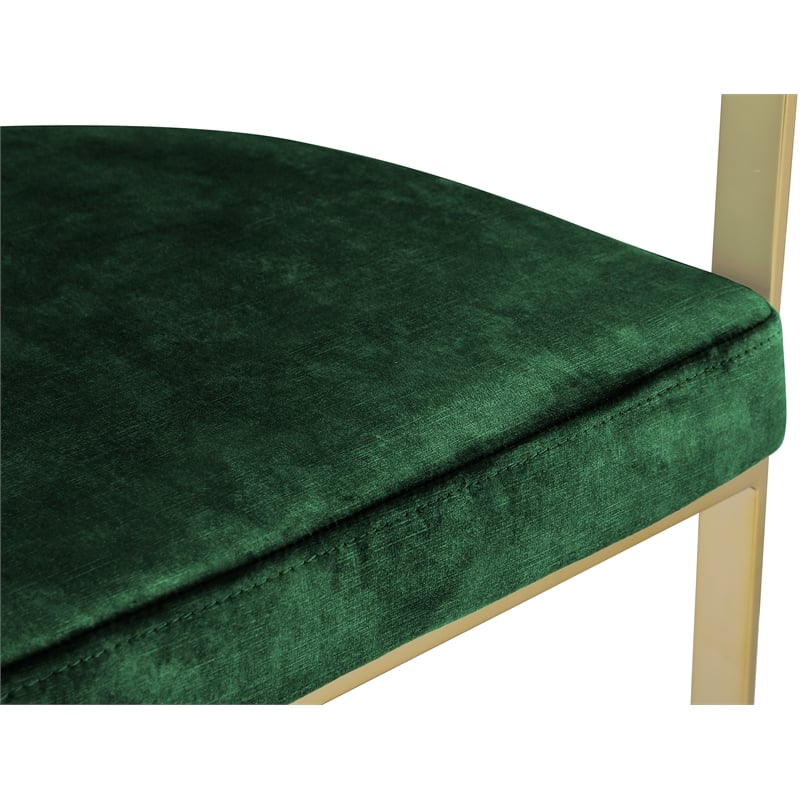 Meridian Furniture Marcello Green Velvet Dining Chair (Set of 2)