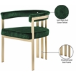 Meridian Furniture Marcello Green Velvet Dining Chair (Set of 2)