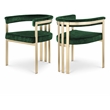 Meridian Furniture Marcello Green Velvet Dining Chair (Set of 2)
