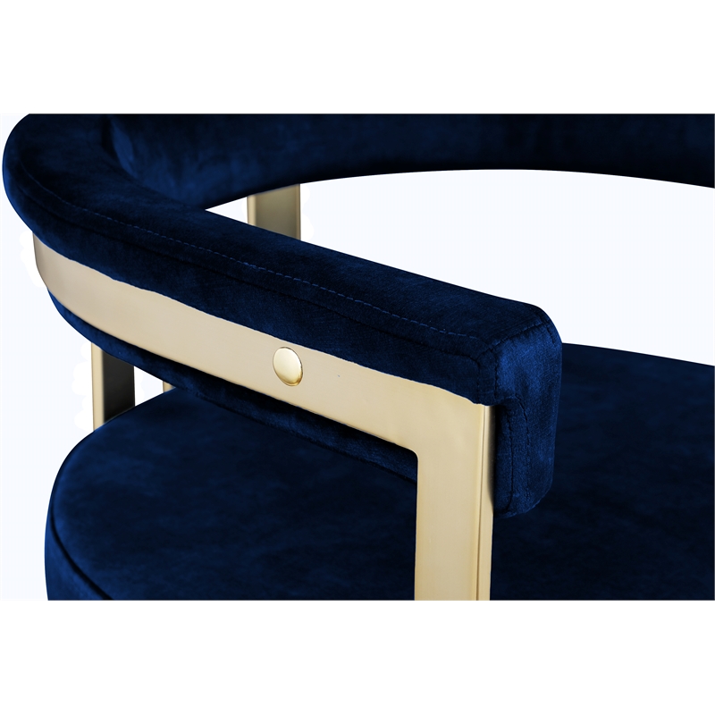 Meridian Furniture Marcello Navy Velvet Dining Chair (Set of 2)