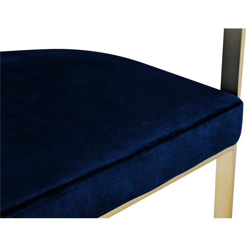 Meridian Furniture Marcello Navy Velvet Dining Chair (Set of 2)