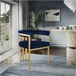 Meridian Furniture Marcello Navy Velvet Dining Chair (Set of 2)
